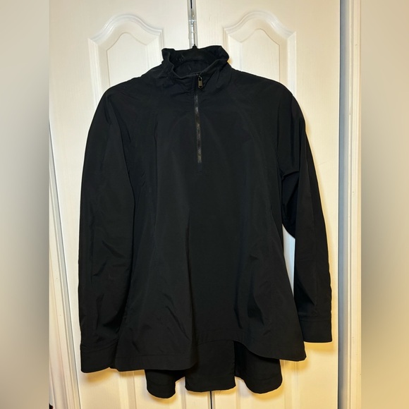 Athleta - Advantage Poplin Jacket Top Black Long Sleeve Pullover in Size XS - Picture 4 of 14